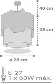 Таванна лампа Ango Baby Bunny-Green