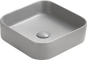 Mexen Vena мивка за плот 37 x 37 cm, светло сиво мат - 22193761