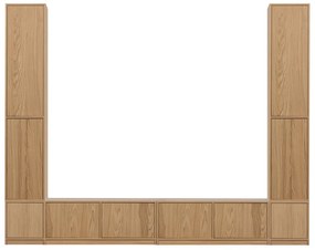 TV комплект от декор от дъб в естествен цвят 300x243 cm Modulair – vtwonen