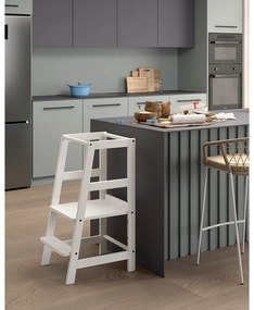 Бяла учебна кула от масивен бук Forrest – Vipack