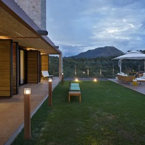 Индустриална подова лампа за външен монтаж ръждяво кафява 70 см IP44 - Denmark