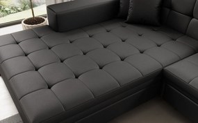 Ъглов диван Gessola-Left-Black