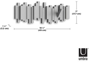 Сива пластмасова стенна закачалка Sticks - Umbra