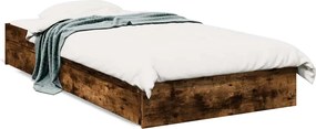 3280710 vidaXL Рамка за легло с чекмеджета, опушен дъб, 90x190 см