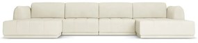 Бял ъглов диван Hoku – Makamii