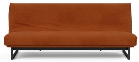 Оранжев сгъваем диван от рипсено кадифе 200 cm Fraction – Innovation