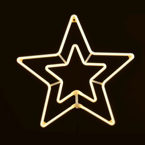 Светеща тръба с шарка Double Stars LED-Warm White
