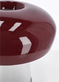 Бордо метална настолна лампа със стъклен абажур (височина 35 cm) Clevely – Bizzotto