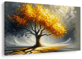 Картина на платно – Есенно дърво на живота в сияние