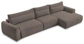 Кафяв ъглов диван Aden – Bobochic Paris