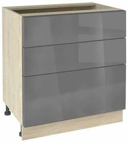 Долен шкаф МДФ Глосмакс 803 (80см) Сонома