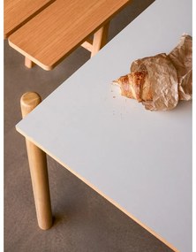 Трапезна маса от масивен дъб 107x190 cm Oblique – Hübsch