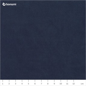 Тъмносин кадифен ъглов диван (десен ъгъл) Sweet Harmony - Miuform