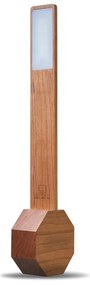 Тъмнокафява LED настолна лампа от декор от череша (височина 39,5 cm) Octagon One – Gingko