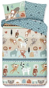 Единично удължено памучно детско спално бельо 140x220 cm Play – Good Morning