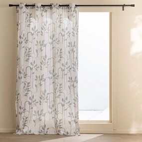 Сиво перде 140x240 cm Roseris – douceur d'intérieur