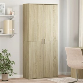 3276653 vidaXL Висок шкаф, сонома дъб, 80x35x180 см, инженерно дърво