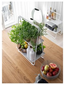 Светлосива метална етажерка 23x58 cm A-Table - Zone