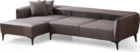 Тъмно сив ъглов диван , ляв ъгъл Belissimo – Balcab Home