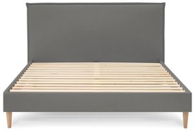 Антрацит тапицирано двойно легло с решетка 180x200 cm Sary - Bobochic Paris