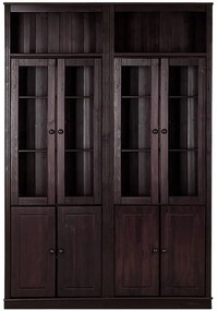 Кафява витрина от масивен бор 148x223 cm Anita – Støraa