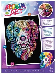 Sequin Art - Изкуство с пайети, лилава серия, Лабрадор Ритрийвър