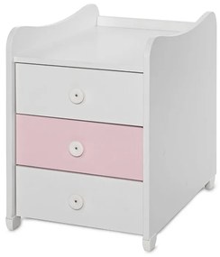 LORELLI Classic Трансформиращо се легло-люлка 70/160 см. MAXI PLUS БЯЛО/ORCHID PINK