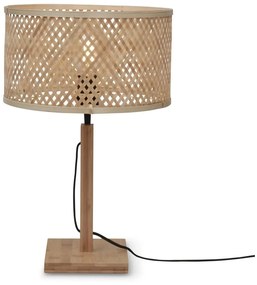 Настолна лампа с абажур от бамбук в естествен цвят (височина 38 cm) Java - Good&amp;Mojo