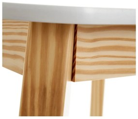 Детска маса с бял плот 55x55 cm - Casa Selección