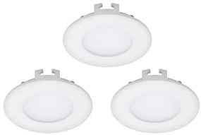 Eglo 94732 - Комплект от 3 вградени LED осветителни тела FUEVA 1 1xLED/2,7W/230V