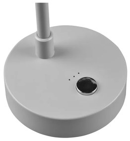 Светлосива настолна LED лампа с възможност за димиране (височина 28 cm) Lenny - Trio