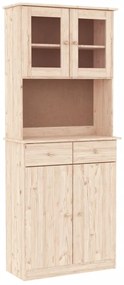 3187775 vidaXL Висок шкаф ALTA, 77x35x188 см, борово дърво масив