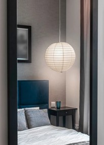 Бял абажур ø 40 cm Paper – Trio