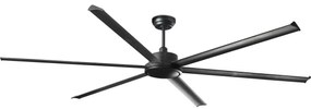 FARO 34207 - Вентилатор за таван ROTTERDAM XXL черен Ø 250 см + дистанционно управление