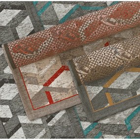 Сиво-златиста пътека , 55 x 140 cm Hypnotik - Floorita
