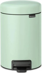 Кош за боклук с педал Brabantia NewIcon 1008835, 3 л, Плавно затваряне, Противоплъзгаща основа, Светлозелен