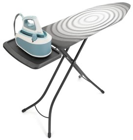 Маса за гладене Brabantia C 1003375, 124x45 см, 7 позиции за регулиране, Поставка за парогенератор, Тъмносив/Бял