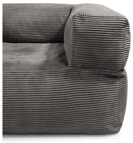 Тъмносив пуф от рипсено кадифе MooG – SLOWDOWN