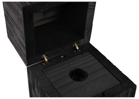 Черна настолна лампа (височина 16 см) Treasure - Trio