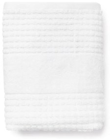 Бяла хавлиена кърпа от органичен памук от тери 70x140 cm Check – JUNA