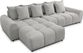 Светлосив ъглов диван (ляв ъгъл) Albane – Ropez