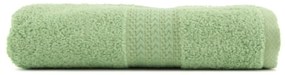 Зелена хавлиена кърпа от чист памук , 50 x 90 cm - Foutastic