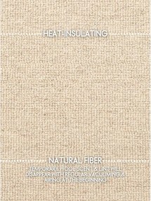 Бежов ръчно изработен вълнен килим 160x230 cm Puristic Knots – Elle Decoration