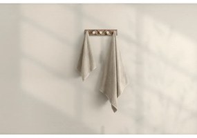 Бежова памучна кърпа и хавлия за баня в комплект от 2 броя - Foutastic