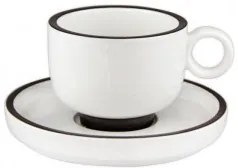 Horecano - Порцеланова чаша с чинийка 200мл HELLA-WHITE-(HC-56441)