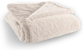 Бяло-бежово одеяло от изкуствена кожа 150x200 cm Ruby – Tiseco Home Studio