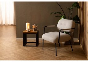 Странична масичка с дъбов плот 40x40 cm Strington – Actona