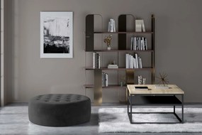 Пуф Python-тъмно сиво