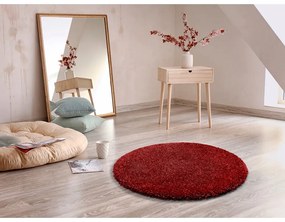 Червен килим Aqua Liso, ø 80 cm - Universal