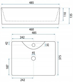 Умивалник за плот Basaro Ceres